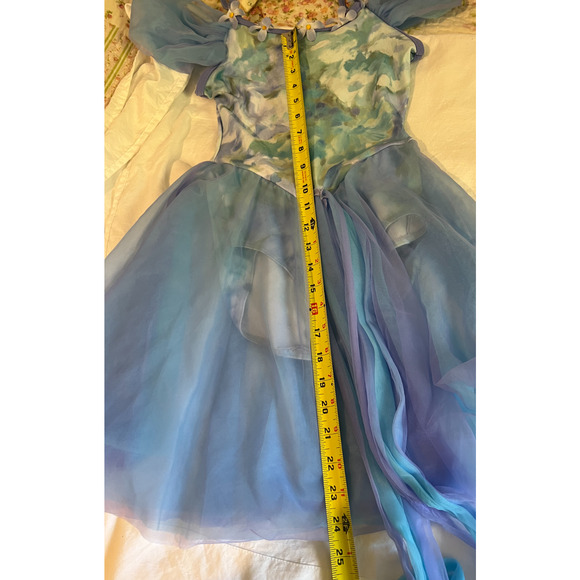 Girls Dress Size Small Blue Fairy Dance Recital Fit and Flair Tutu Ballerina - Picture 6 of 8